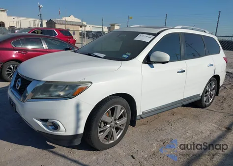 2013 Nissan Pathfinder Platinum из США, поврежденный, VIN 5N1AR2MM0DC676984